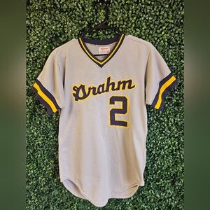 Mens Wilson Size 38 Grahm #2 Baseball Jersey